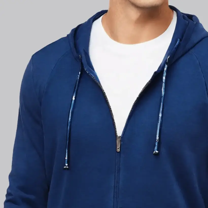 Fermuarlı Kapüşonlu Sweatshirt